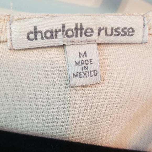 Charlotte Russe Womens Dress Medium Ivory Worn Once - Picture 3 of 3